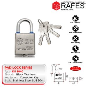 Padlock RAFES KG 9840